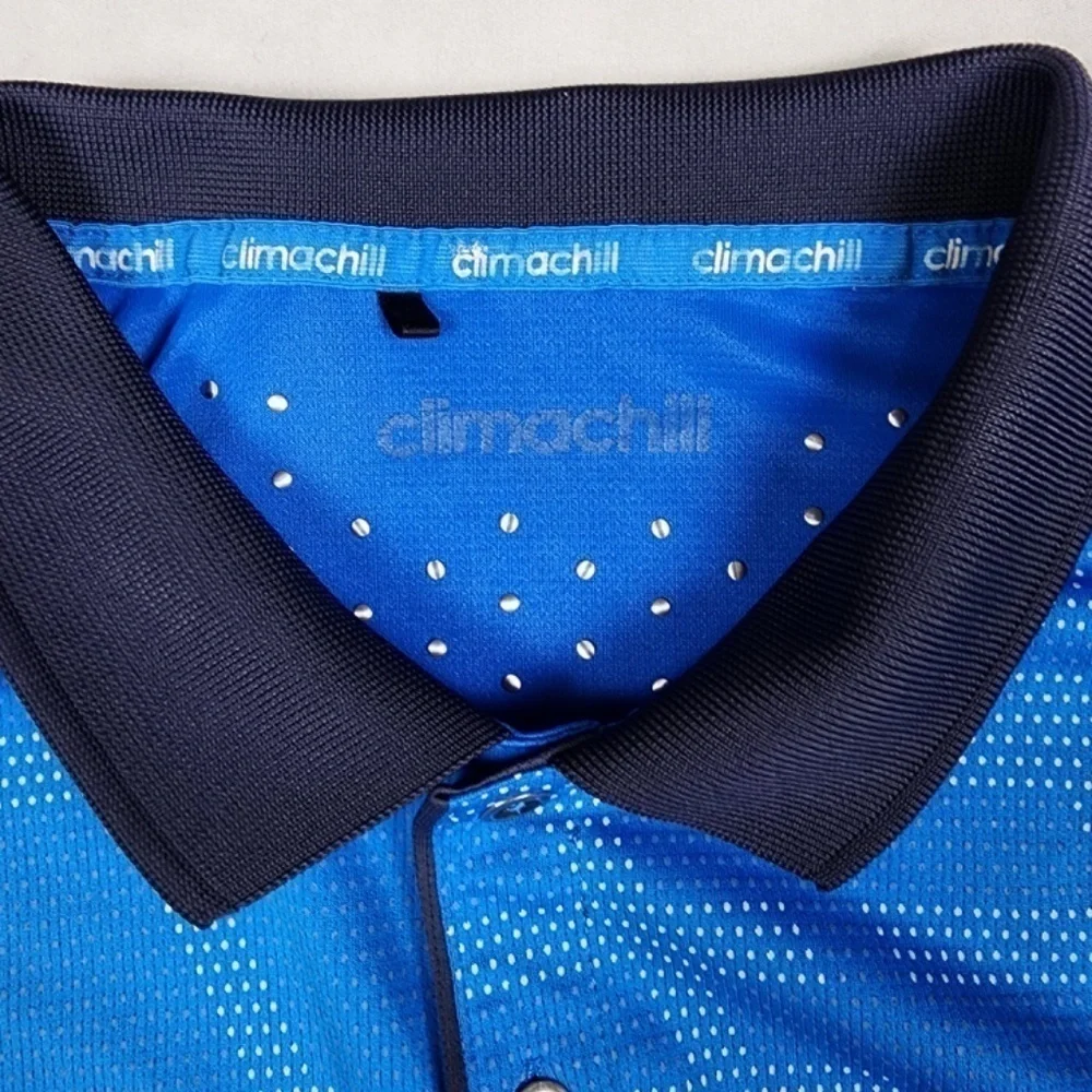 ADIDAS- Climachill Polo Golf Shirt Embroidered Official PGA Professional Mens L